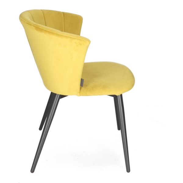 DL AMBROSIA Sárga design Kárpitos beltéri szék