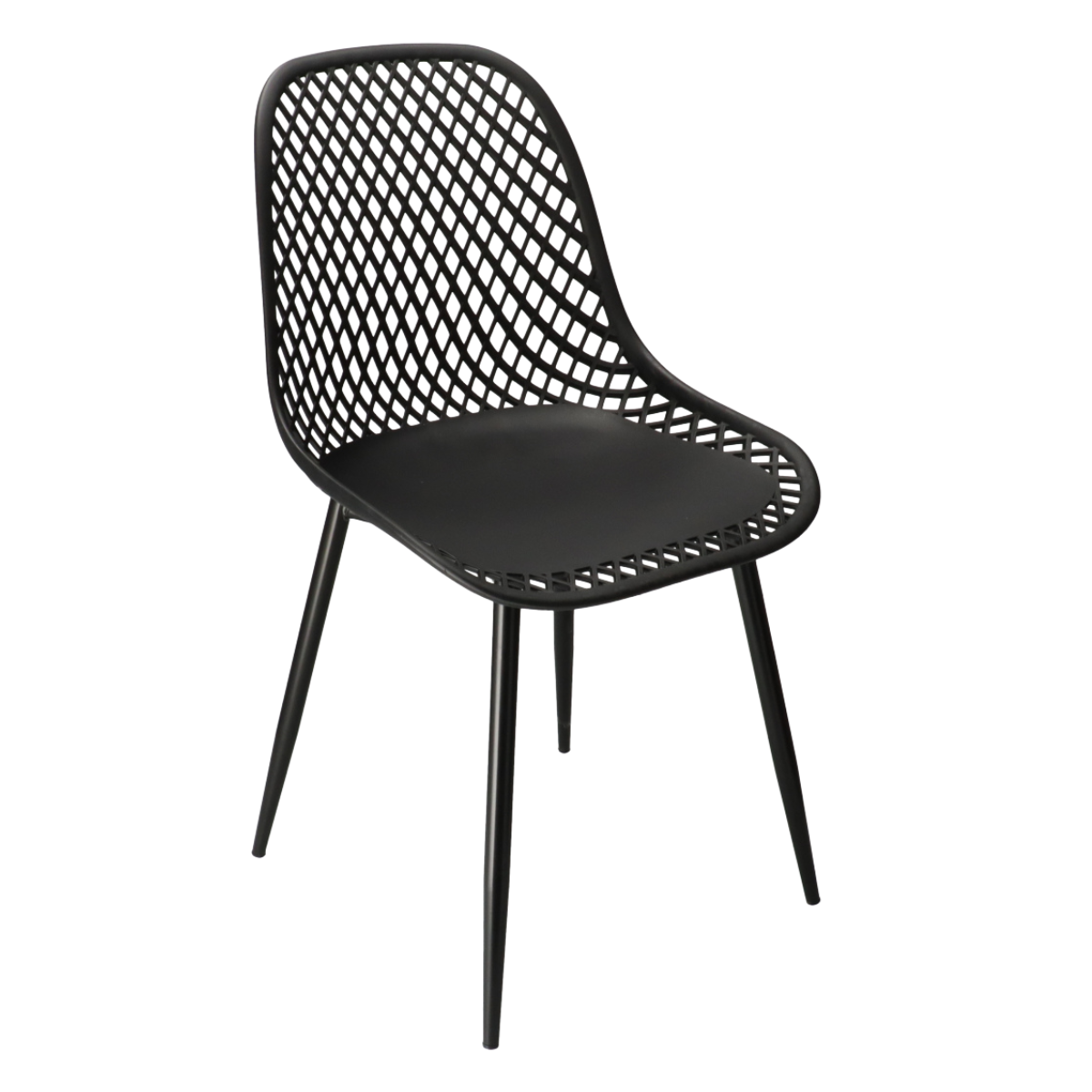 SI ZORRAL Fekete modern Műanyag beltéri szék