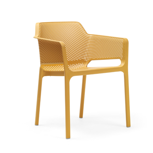 NARDI NET Sárga design Műanyag kültéri szék