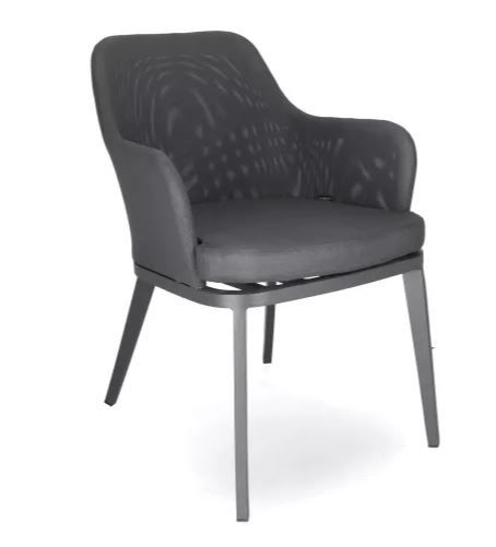 DL ARO P Szürke minimalista Tessil betétes kültéri szék
