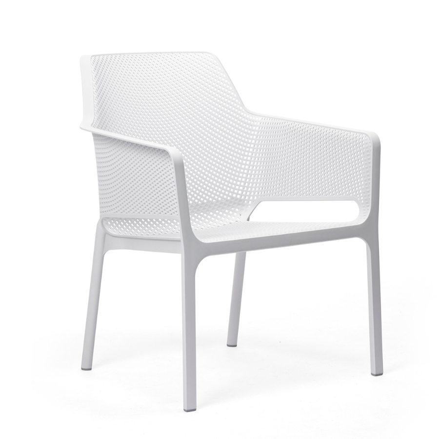NARDI NET RELAX Fehér minimalista Műanyag kültéri szék