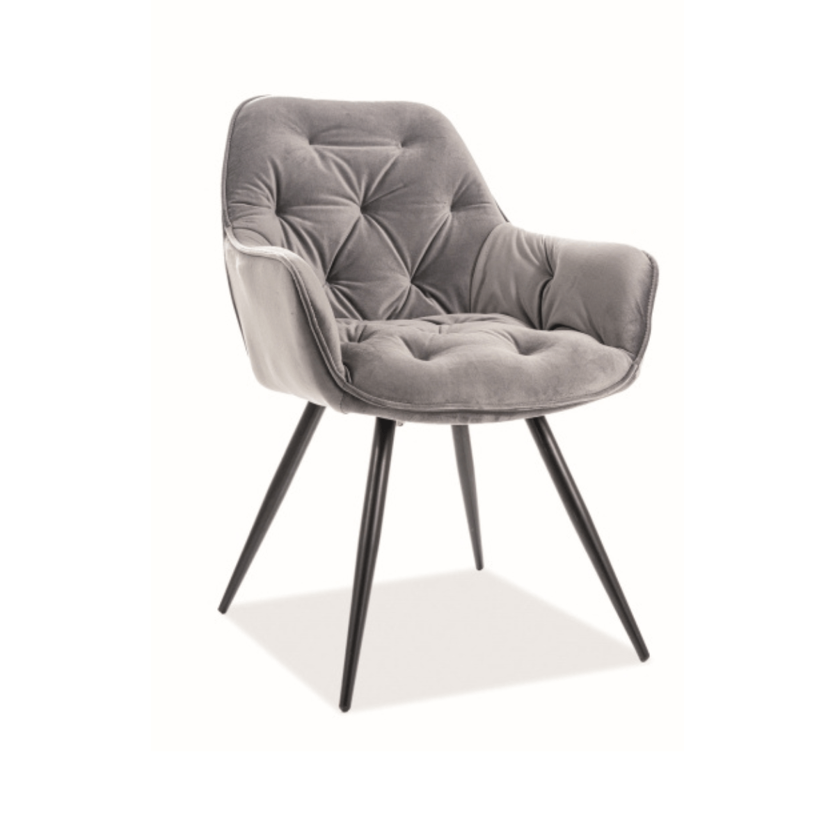 DL CHERRY Szürke design, elegáns Kárpitos beltéri szék
