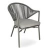 DL CUBA LIBRE Szürke design Polirattan kültéri szék