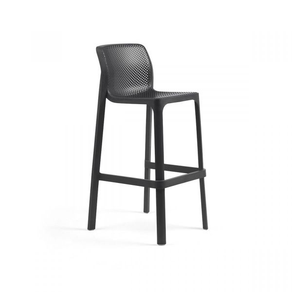 NARDI NET STOOL Több színben minimalista Műanyag kültéri bárszék