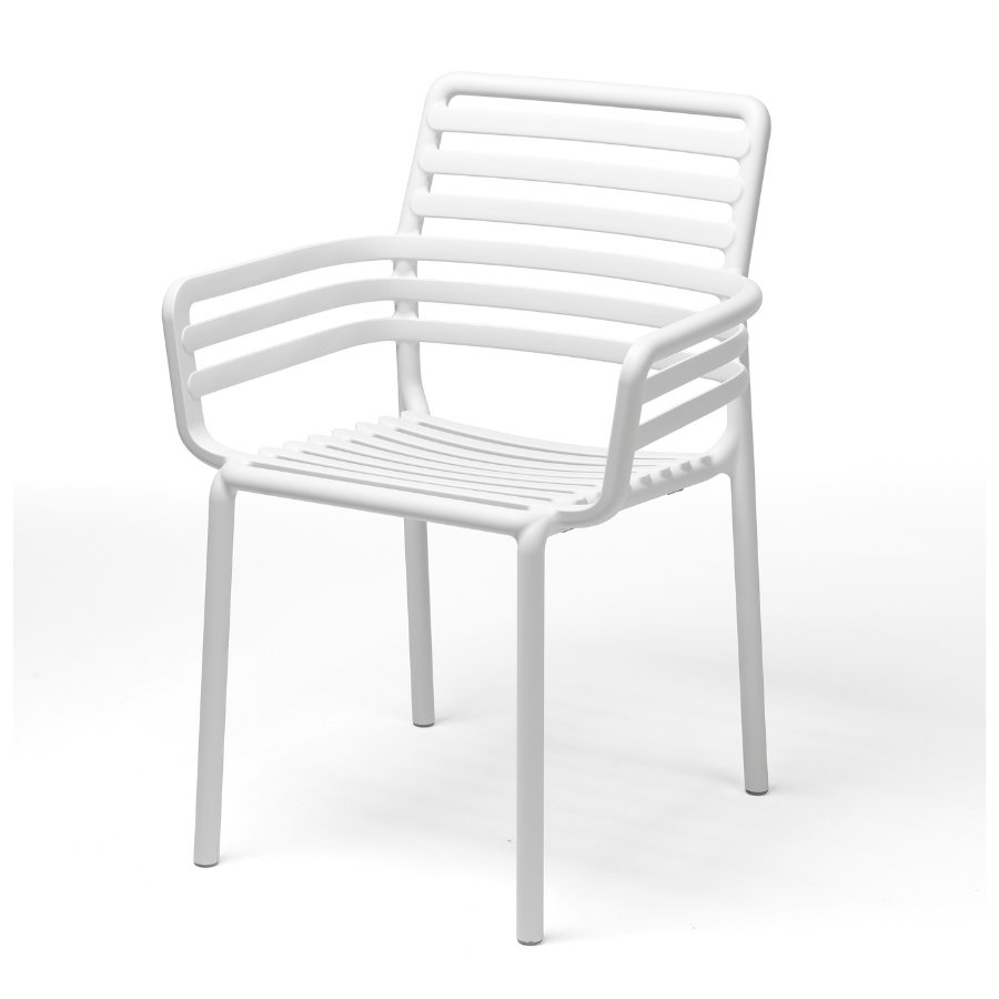 NARDI DOGA Fehér design Műanyag kültéri szék