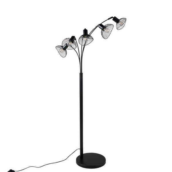 VD LISA Fekete design, modern Beltéri állólámpa