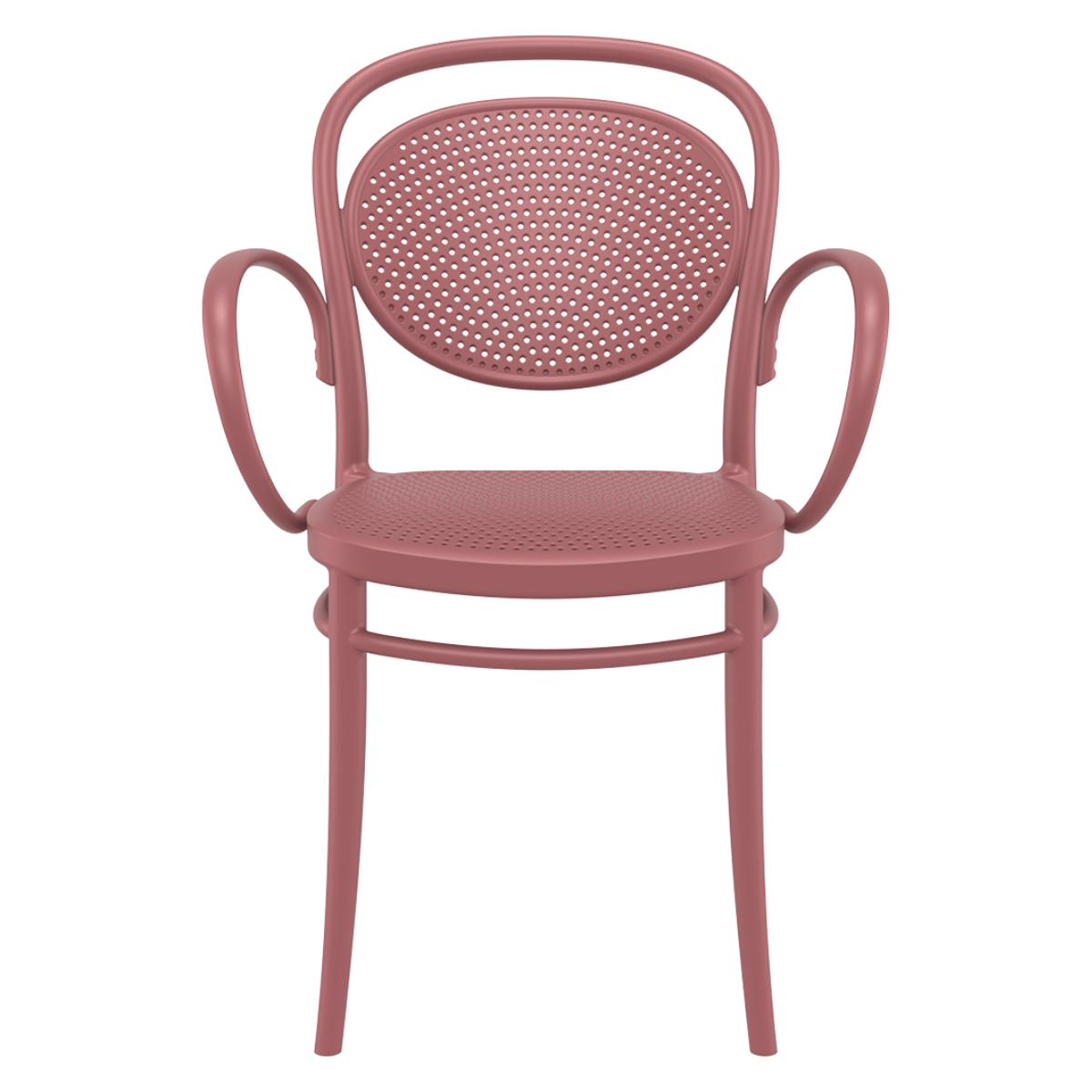 ST MARCEL XL Piros modern Műanyag kültéri szék