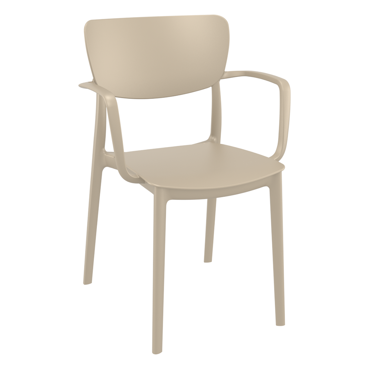 ST LISA Taupe design Műanyag kültéri szék