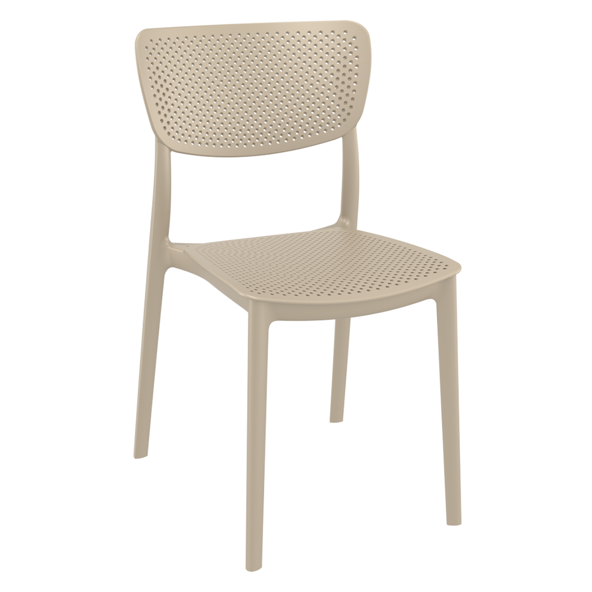 ST LUCY Taupe design Műanyag kültéri szék