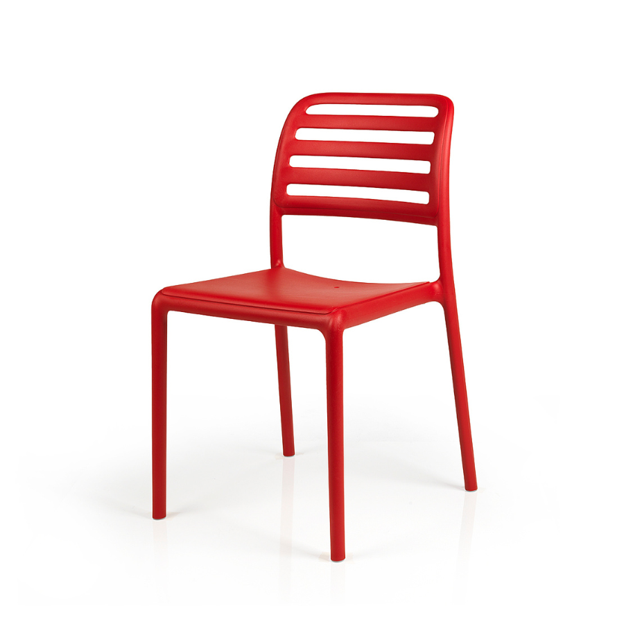 NARDI COSTA BISTROT Piros modern Műanyag kültéri szék