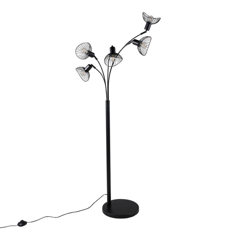 VD LISA Fekete design, modern Beltéri állólámpa