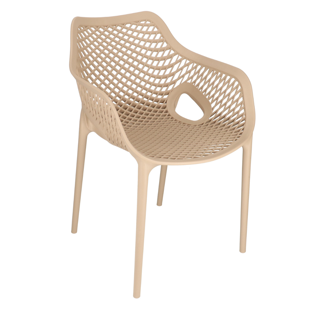 DL BAI Taupe modern Műanyag kültéri szék
