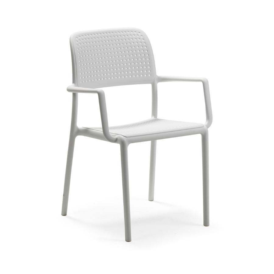 NARDI BORA Fehér klasszikus Műanyag kültéri szék