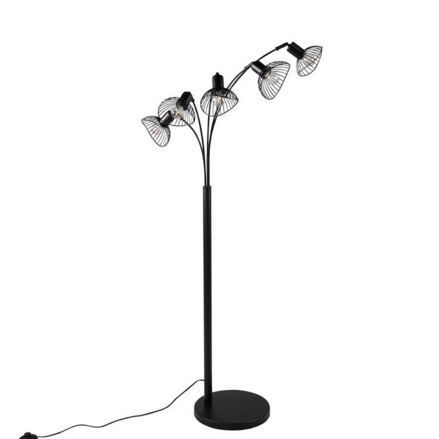VD LISA Fekete design, modern Beltéri állólámpa