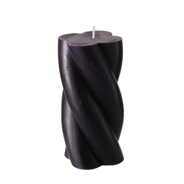 B TWISTER CANDLE Fekete modern Asztali dekoráció