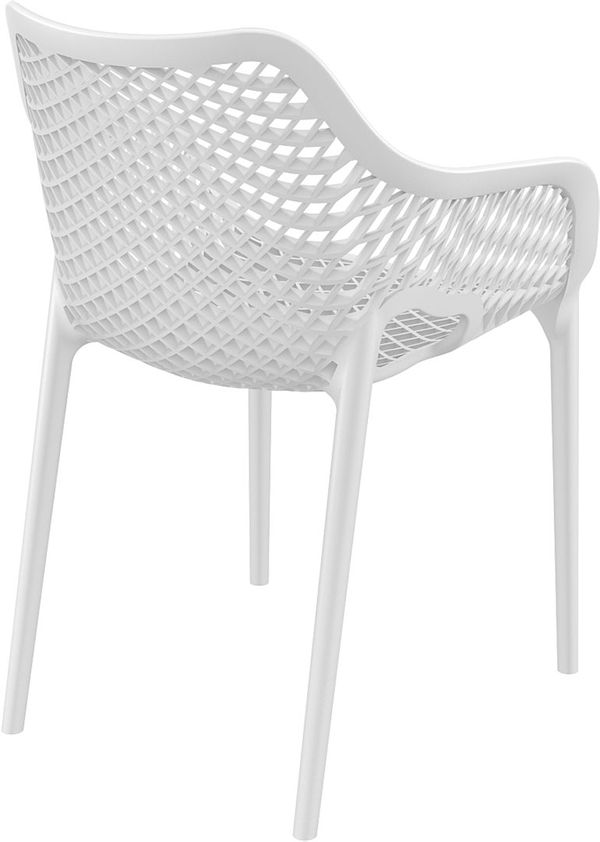 ST NET Fehér modern Műanyag kültéri szék