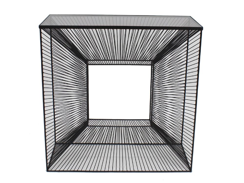 EO 3D Fekete design Konzolasztal