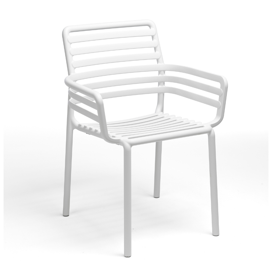 NARDI DOGA Fehér design Műanyag kültéri szék