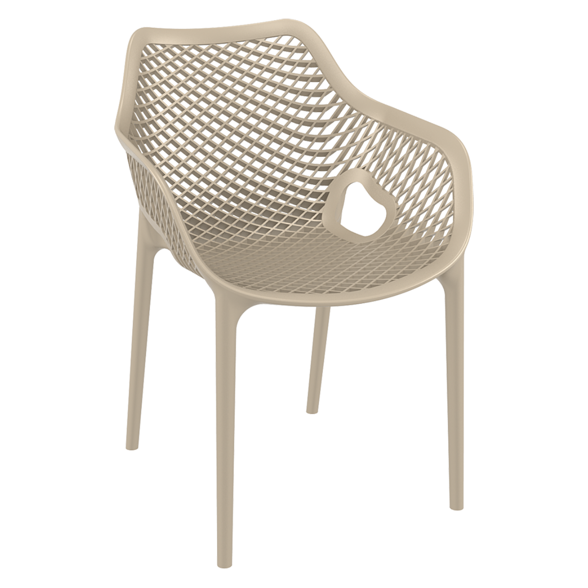 ST AIR XL Taupe modern Műanyag kültéri szék