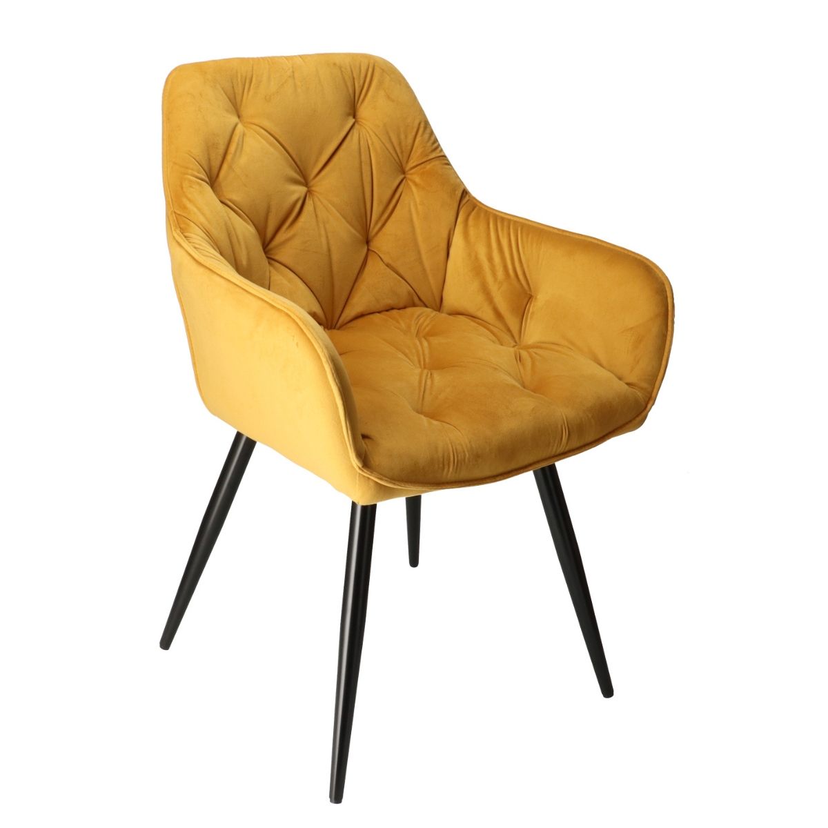 DL CHERRY Sárga design, elegáns Kárpitos beltéri szék