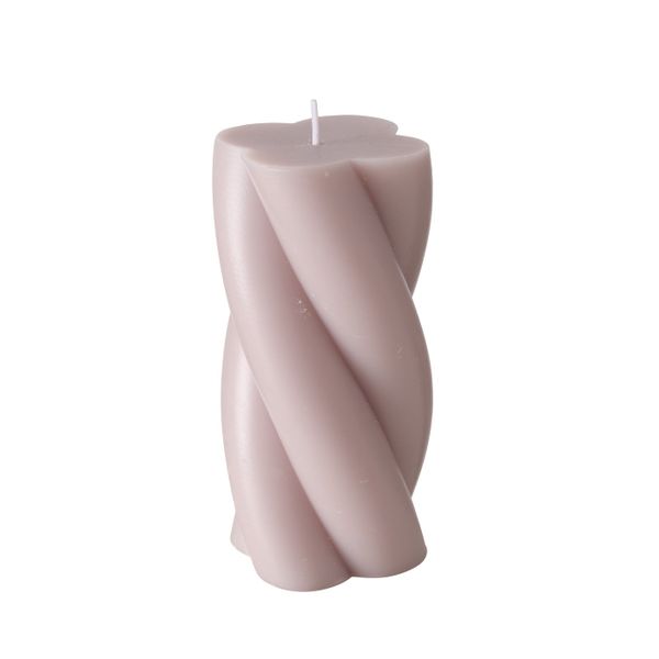 B TWISTER CANDLE Rózsaszín modern Asztali dekoráció
