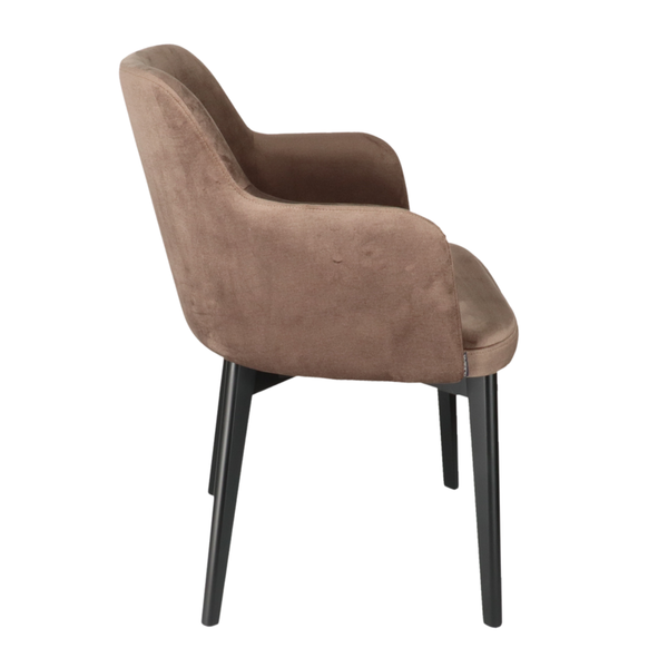 T JANEIRO II Barna design Kárpitos beltéri szék