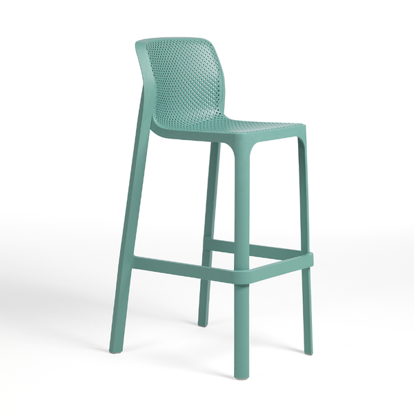 NARDI NET STOOL Menta modern Műanyag kültéri bárszék