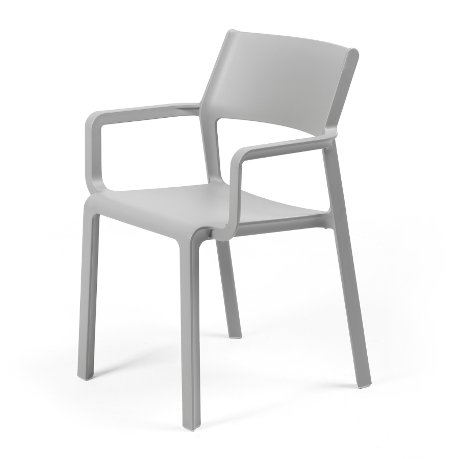 NARDI TRILL ARMCHAIR Szürke minimalista Műanyag kültéri szék
