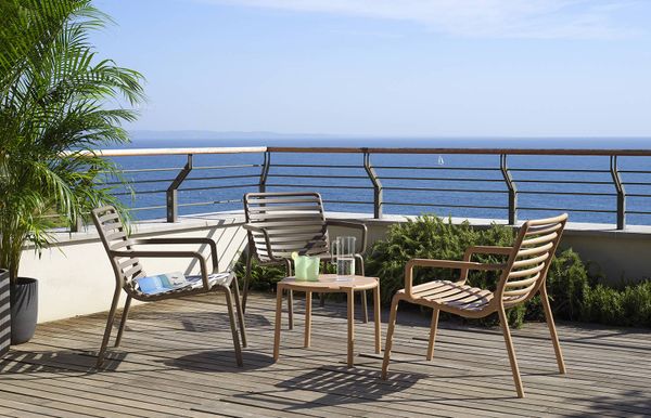 NARDI DOGA RELAX Barna design Műanyag kültéri szék
