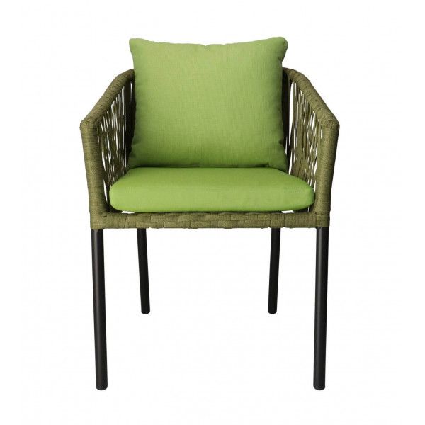 DL GOA Zöld elegáns Rattan kültéri szék