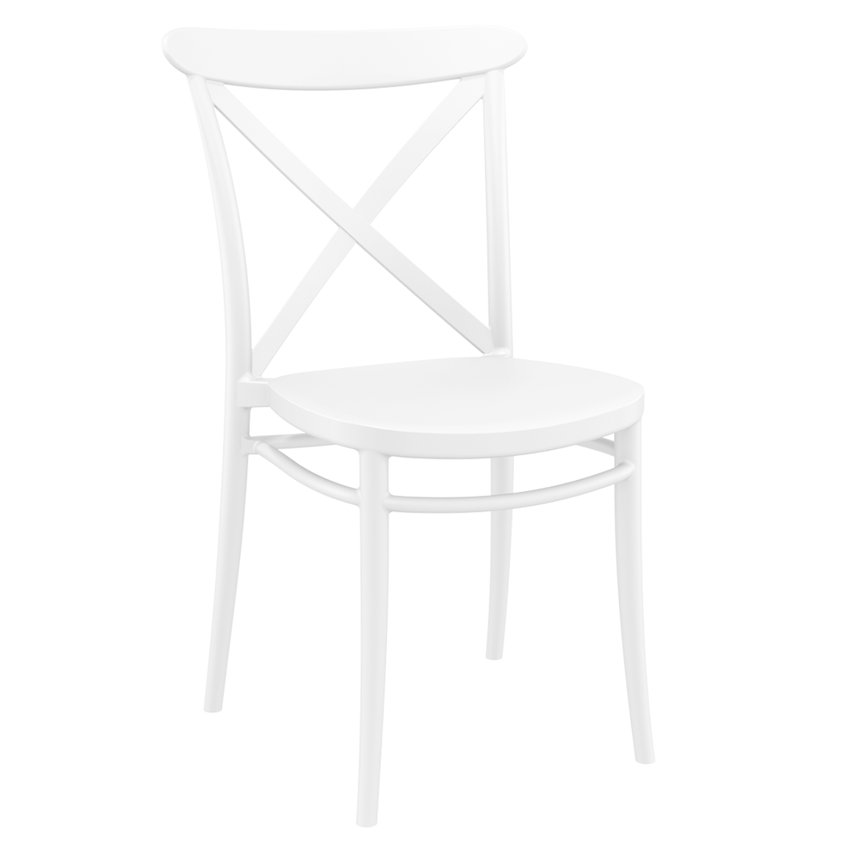 ST CROSS Fehér design Műanyag kültéri szék