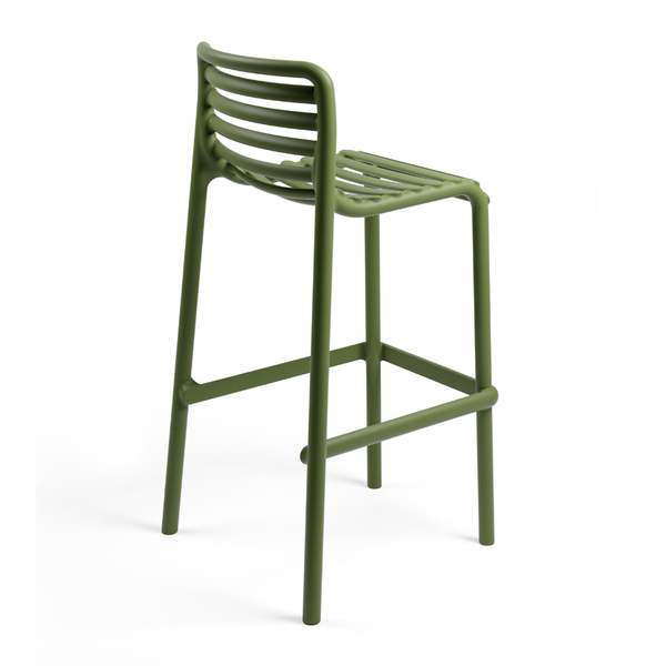NARDI DOGA STOOL Zöld modern Műanyag kültéri bárszék