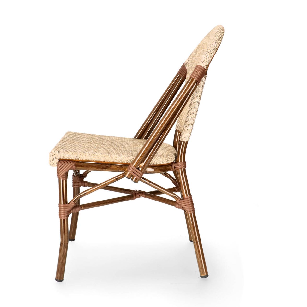 DL PARIS C Natúr design, klasszikus Tessil betétes kültéri szék