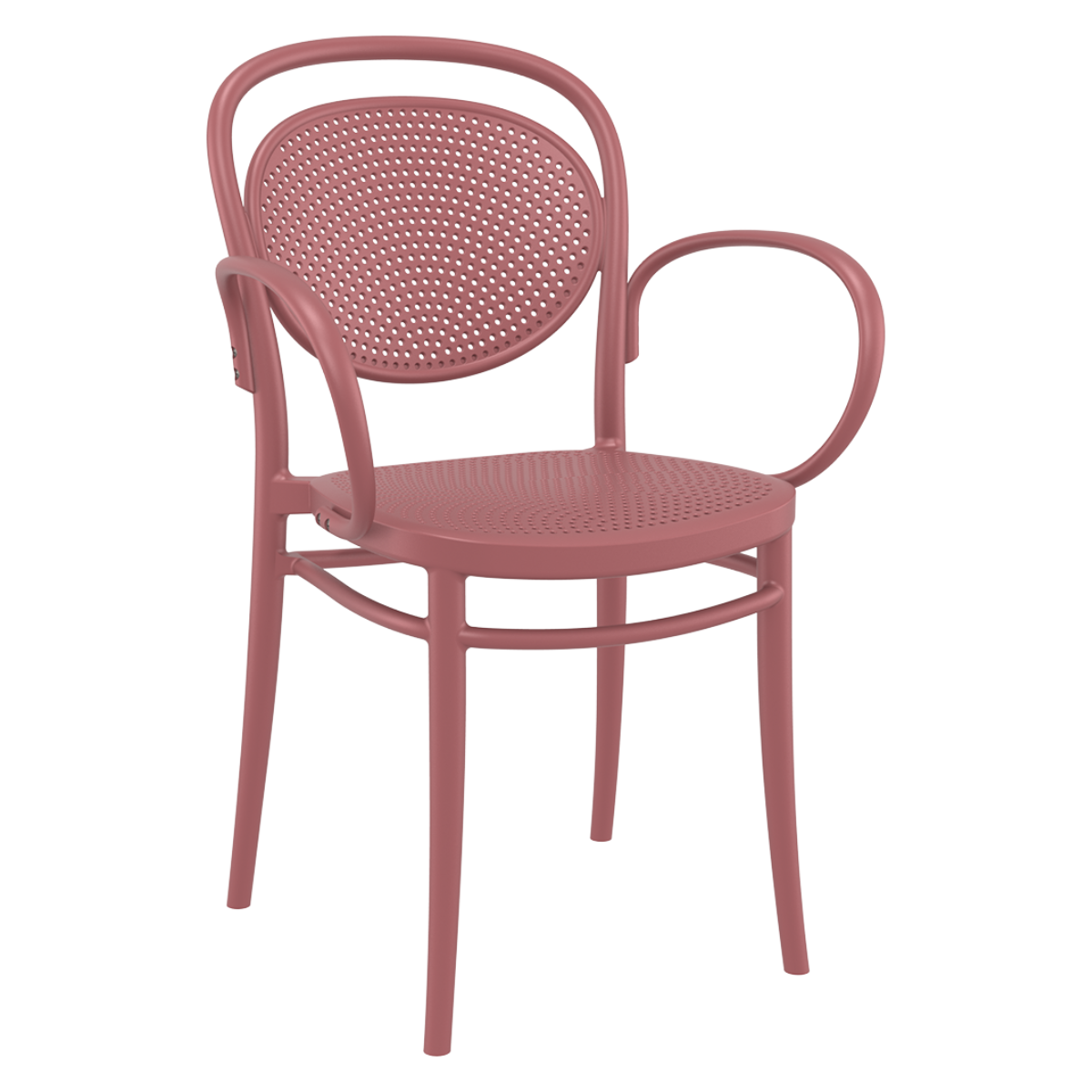 ST MARCEL XL Piros modern Műanyag kültéri szék