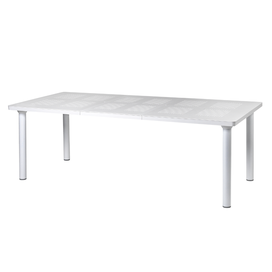 NARDI LIBECCIO 160-220 Fehér design Kültéri komplett asztal