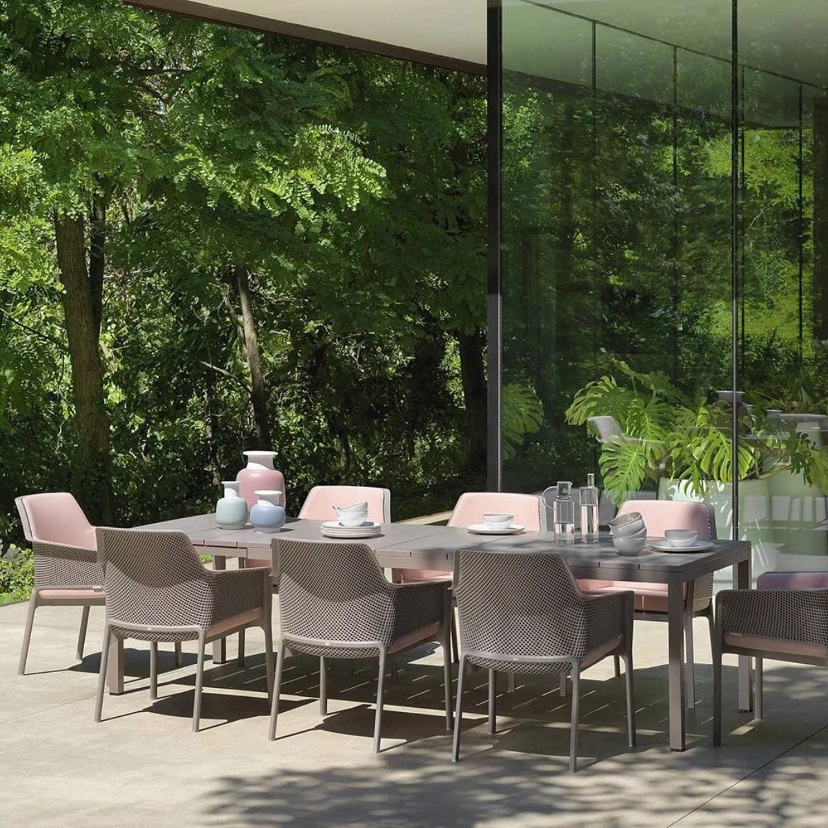 NARDI RIO 210 / NET RELAX Taupe modern Kültéri szett