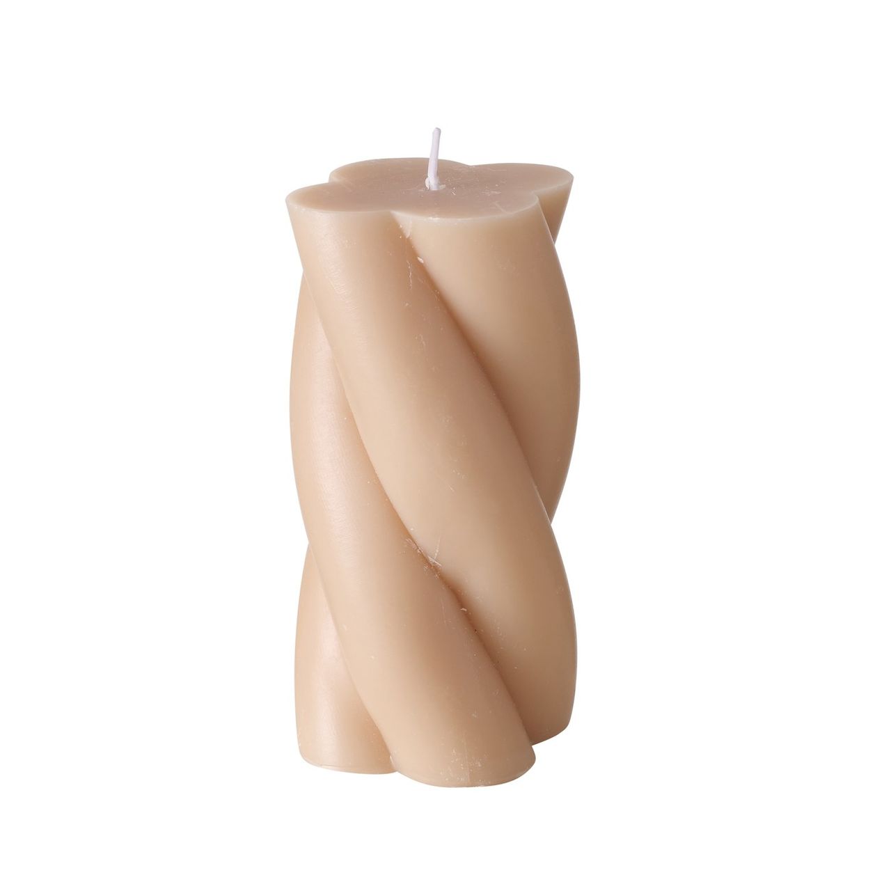 B TWISTER CANDLE Bézs modern Asztali dekoráció