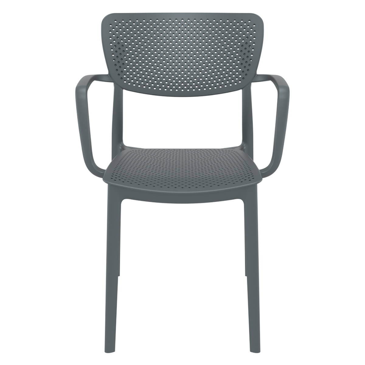 ST LOFT Szürke design Műanyag kültéri szék