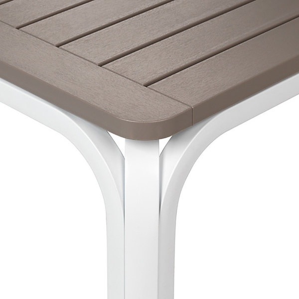 NARDI ALLORO 210-280 EXT Fehér, Taupe modern Étkezőasztal