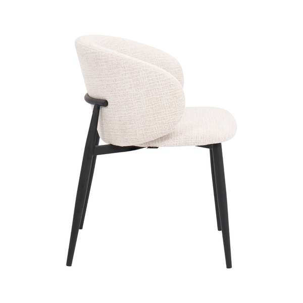 DL POLAR P PEARL Fehér design Kárpitos beltéri szék