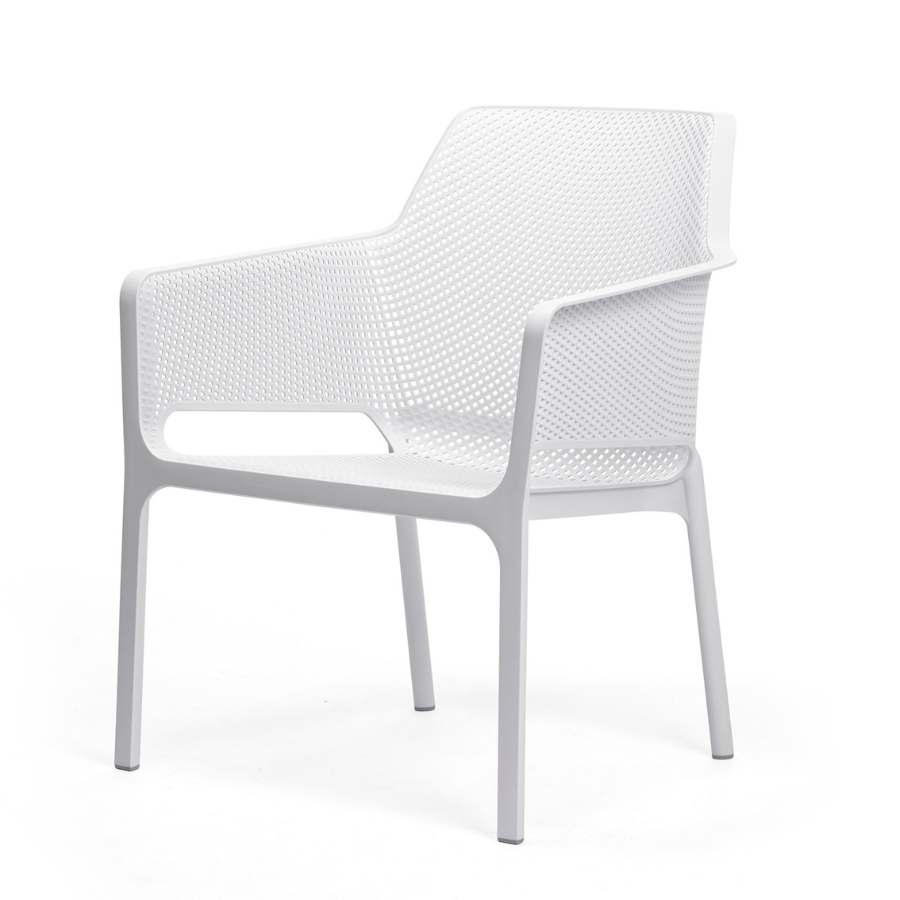 NARDI NET RELAX Fehér minimalista Műanyag kültéri szék