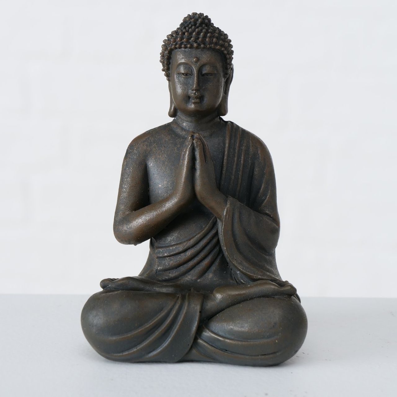 B BUDDHA FIGURINE 3 Fekete design Asztali dekoráció
