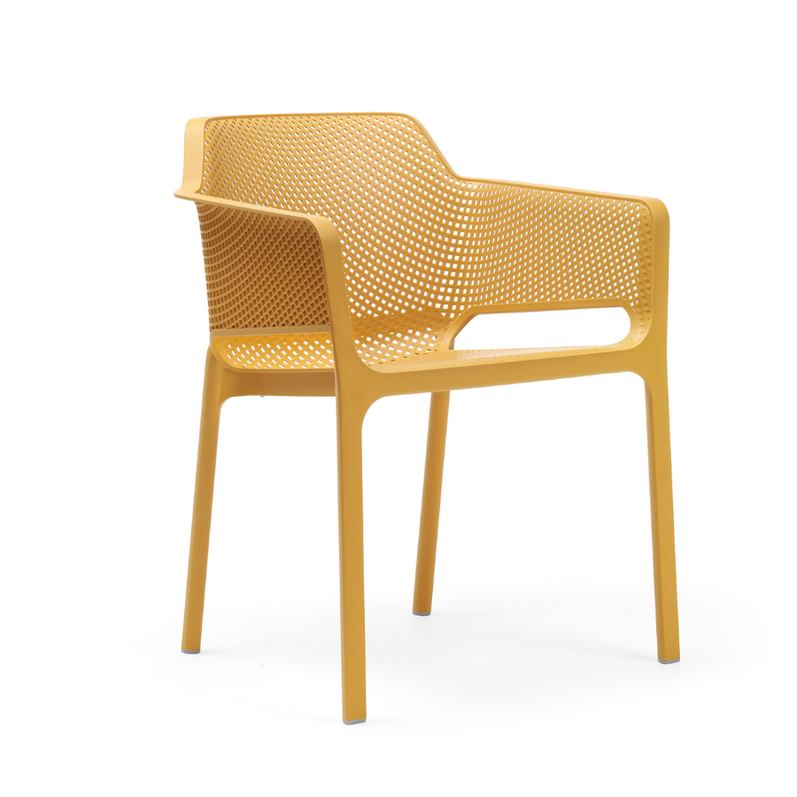 NARDI NET Sárga design Műanyag kültéri szék