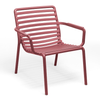 NARDI DOGA RELAX Piros design Műanyag kültéri szék