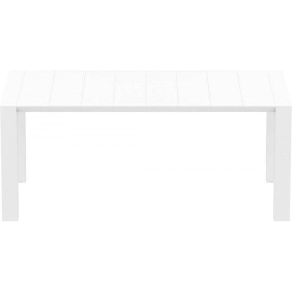 ST LAS Fehér minimalista Kültéri komplett asztal
