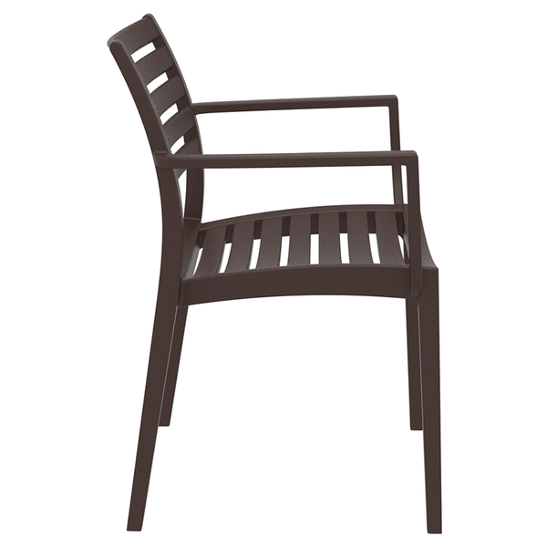ST ARTEMIS Barna design Műanyag kültéri szék