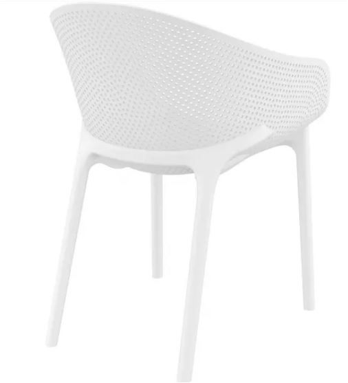 ST RAIN PRO Fehér minimalista Műanyag kültéri szék