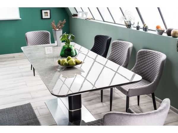 SI ATHENE Szürke design Bővíthető étkezőasztal