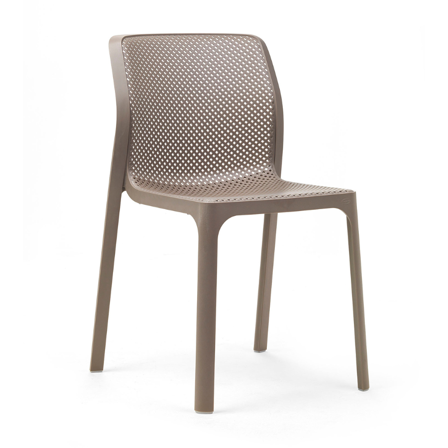 NARDI BIT Taupe minimalista Műanyag kültéri szék