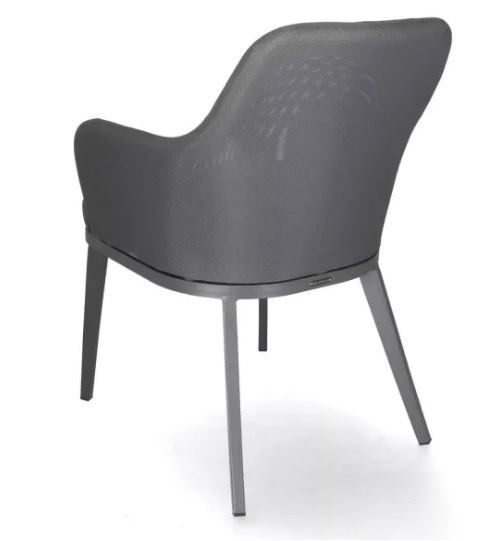 DL ARO P Szürke minimalista Tessil betétes kültéri szék